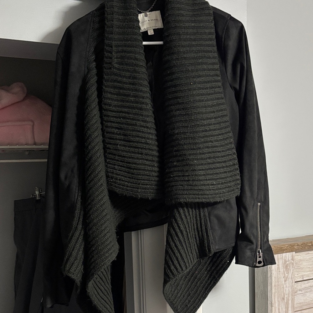 Lucky Brand Black Bomber Jacket